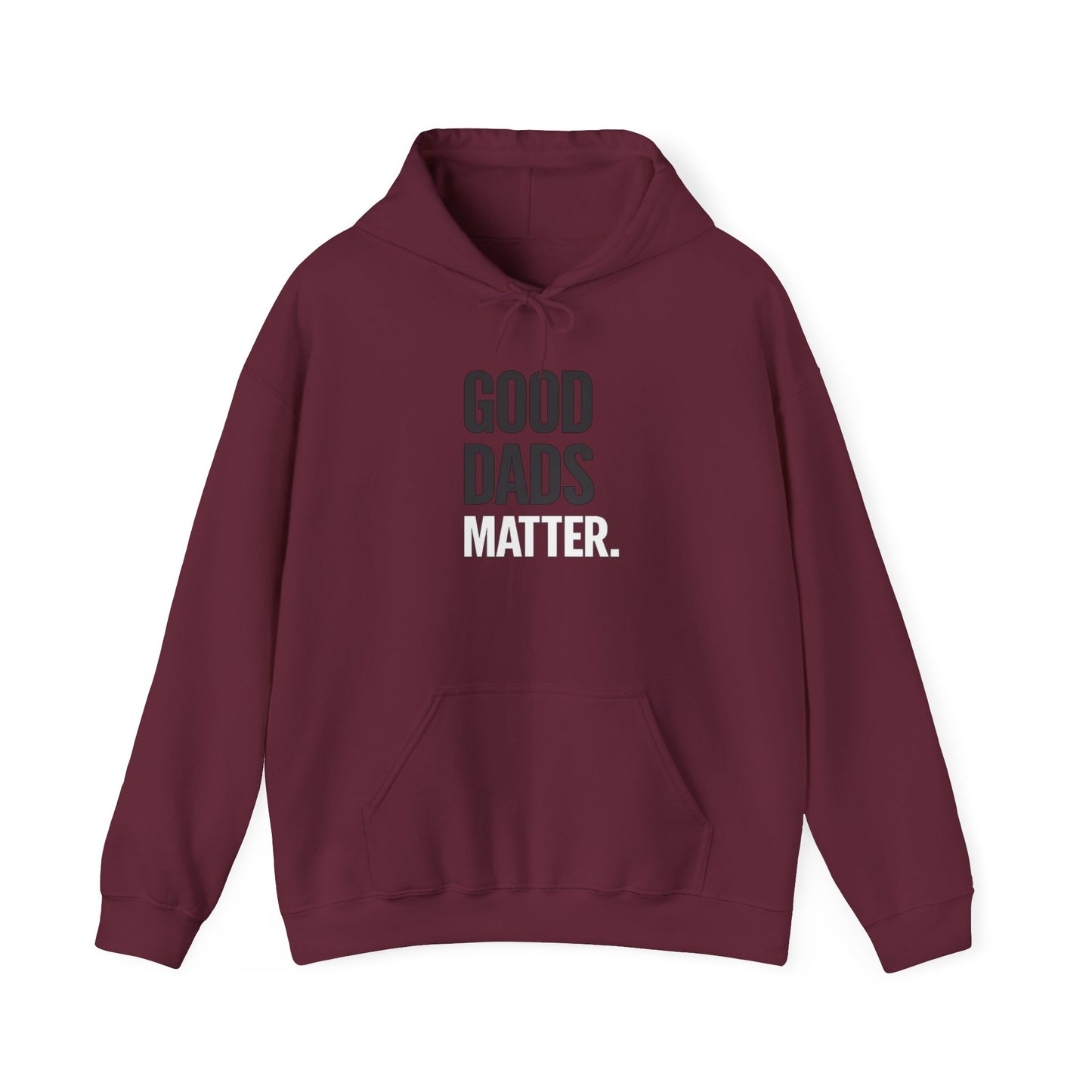 Good Dads Matter Black & White Adult Hoodie