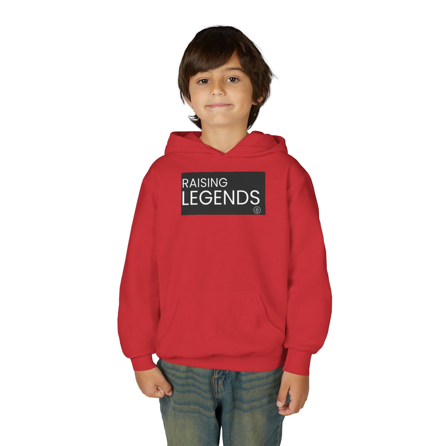 Youth Hoodie — "Raising Legends" Graphic Pullover for Kids