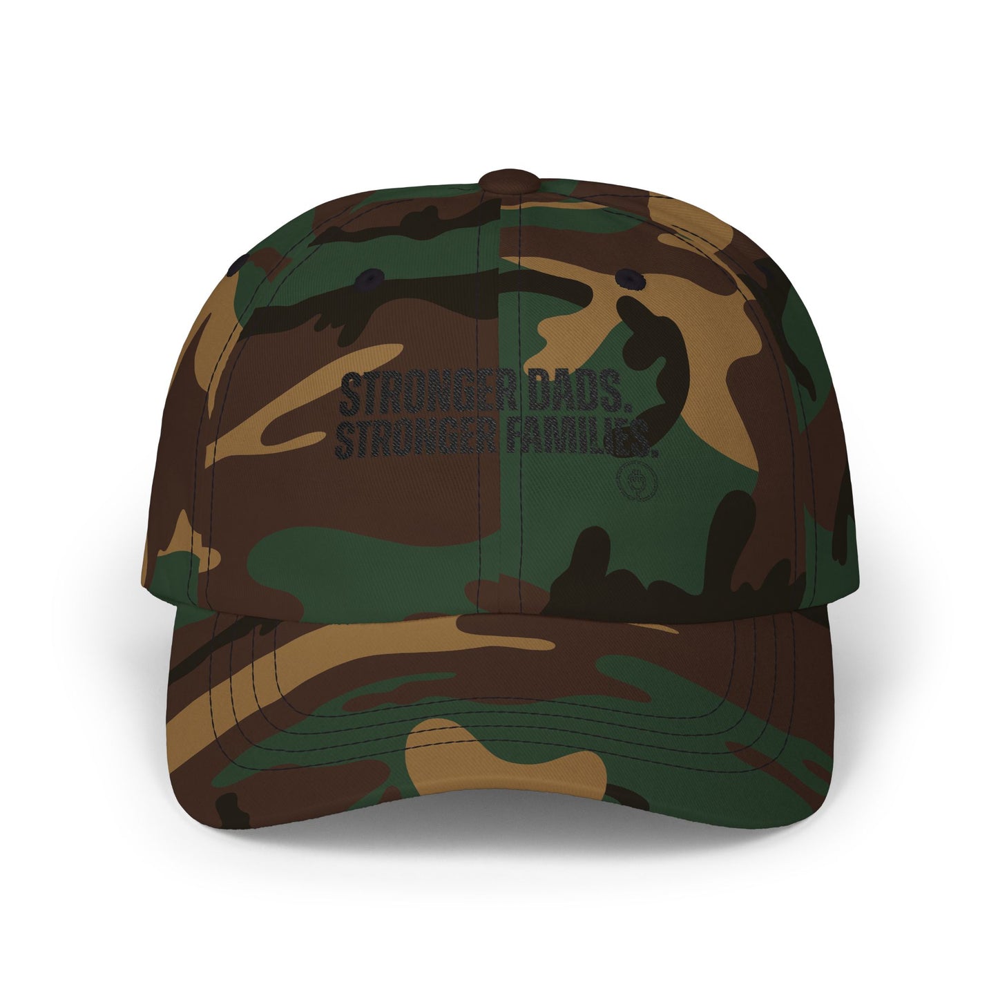 Dad Cap — "Stronger Dads. Stronger Families." Embroidered Baseball Hat