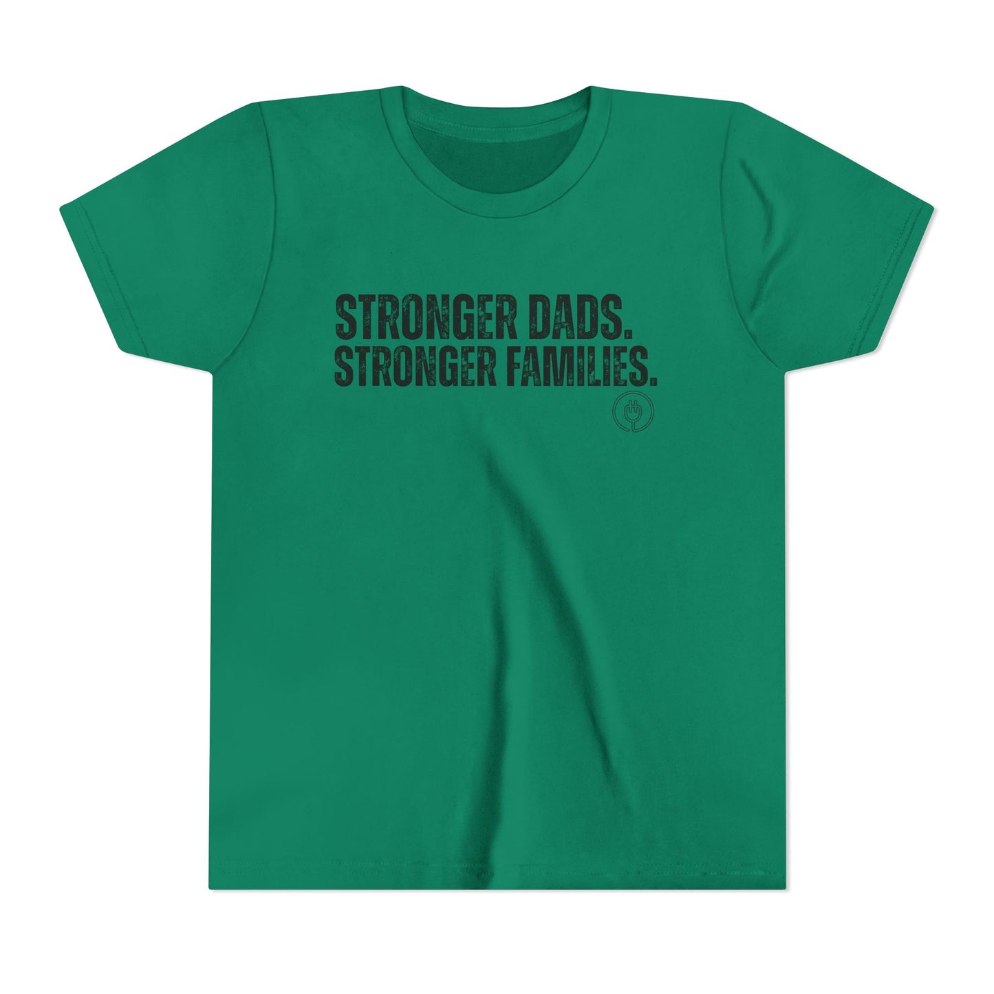 Youth Tee "Stronger Dads. Stronger Families." – Father's Day Kids Shirt