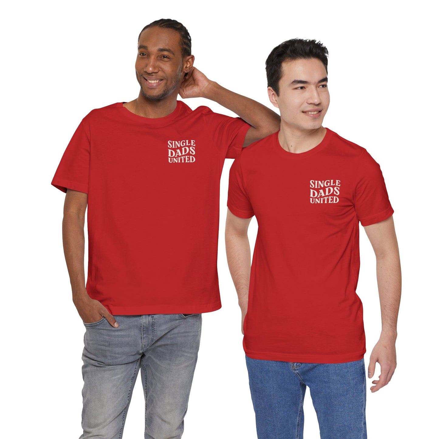 Single Dads United Tee — Casual Supportive Fathers T-Shirt