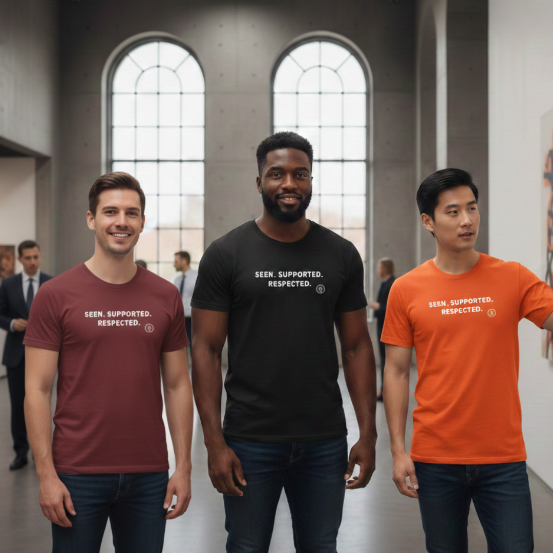 Seen. Supported. Respected. Tee — Empowerment Message T‑Shirt