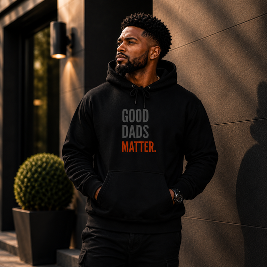 Good Dads Matter Black & Red Adult Hoodie