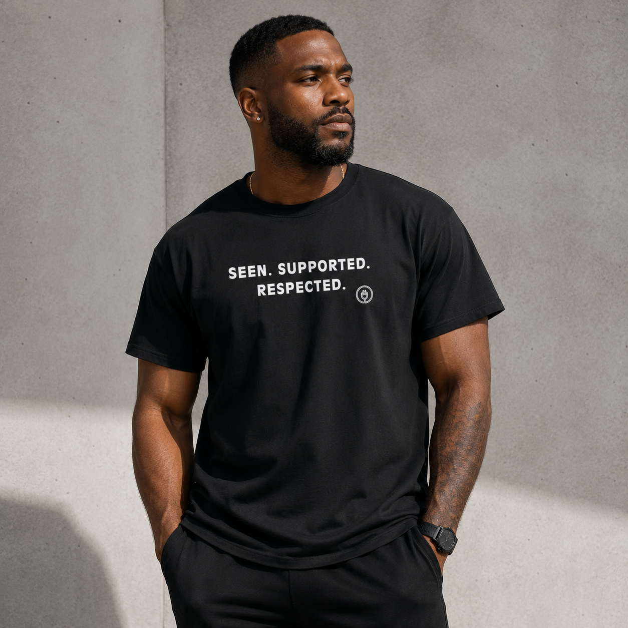 Seen. Supported. Respected.  Adult Shirt