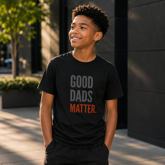 Good Dads Matter. Black & Red Youth  Shirt