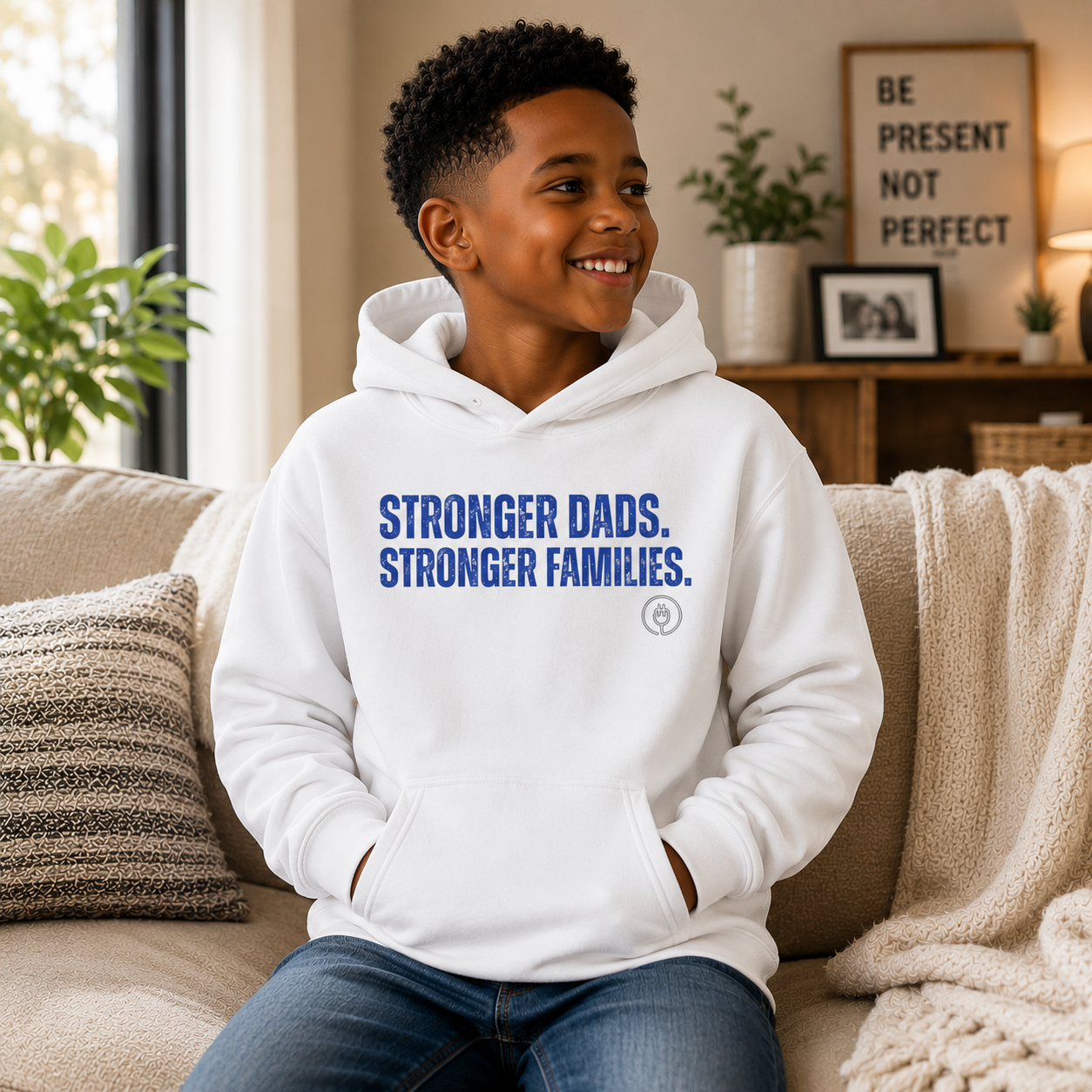 Youth Hoodie  Stronger Dads. Stronger Families.