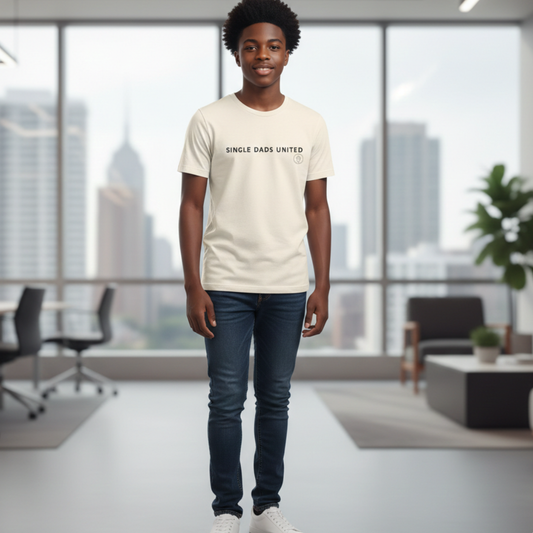 Youth Tee — "Single Dad's United" Kids Shirt (Father’s Day, New Single Dad Gift)