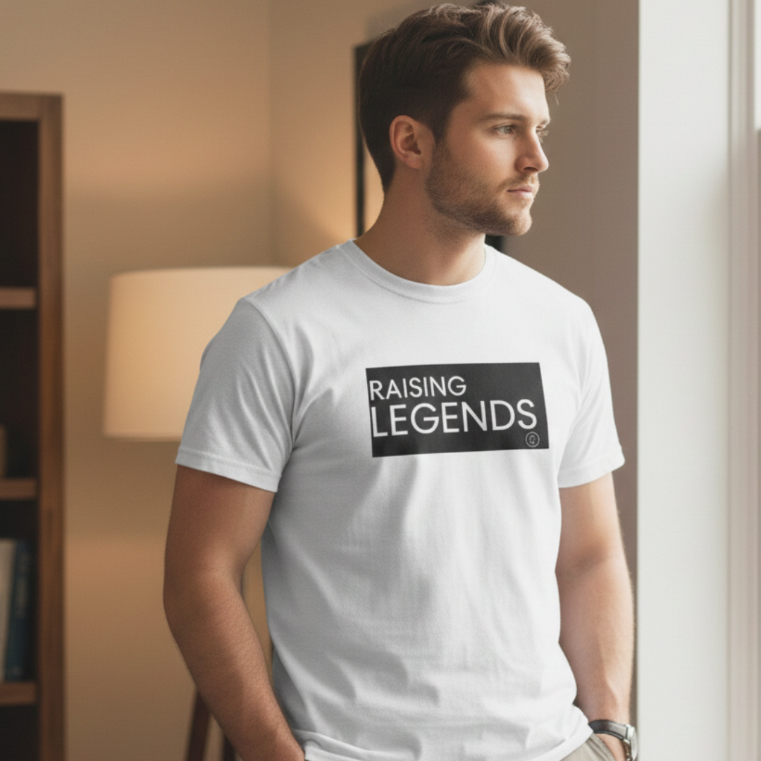 Raising Legends Tee — Proud Parent "Raising Legends" Graphic T‑Shirt