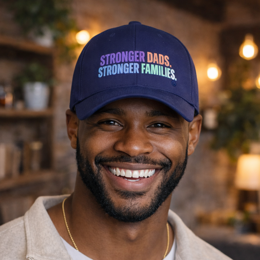 Low Profile Baseball Cap — "Stronger Dads, Stronger Families" Embroidered Pride Dad Hat