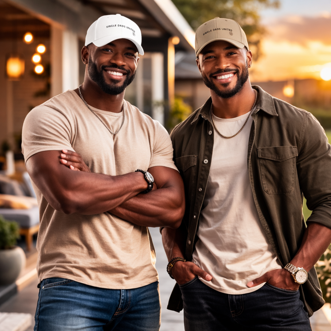 Single Dads United Low Profile Baseball Cap — Minimalist Embroidered Dad Hat