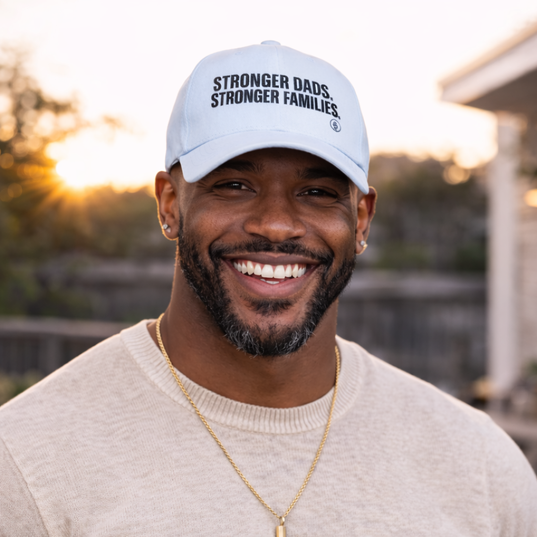 Dad Cap — "Stronger Dads. Stronger Families." Embroidered Baseball Hat