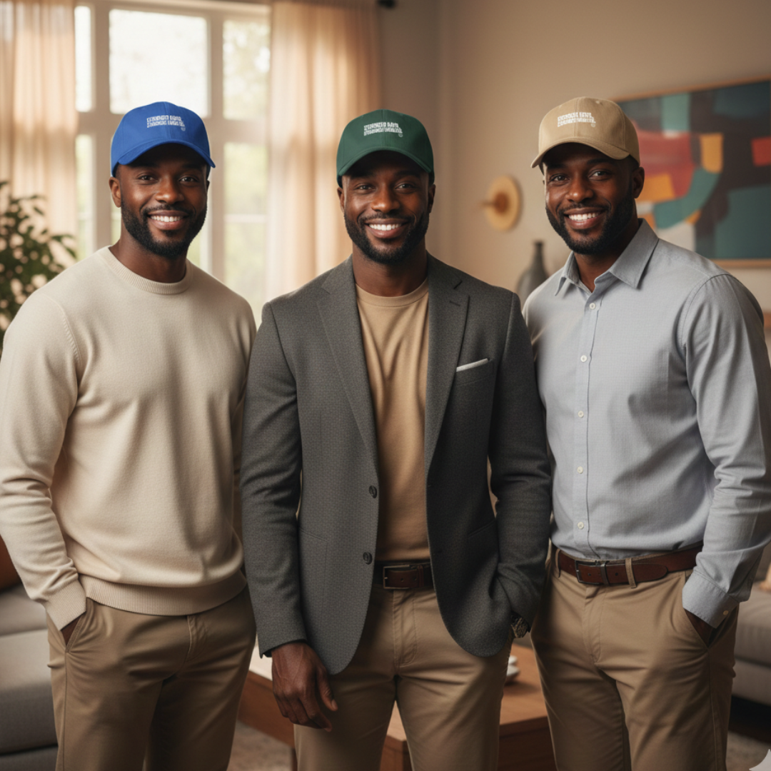 Dad Strength Baseball Cap — "Stronger Dads, Stronger Families." Red Low-Profile Hat