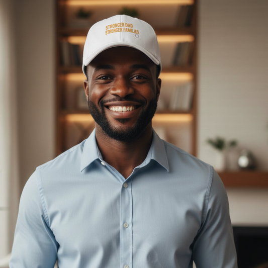 Low Profile Baseball Cap — "Stronger Dads, Stronger Families." Embroidered Dad Pride Hat