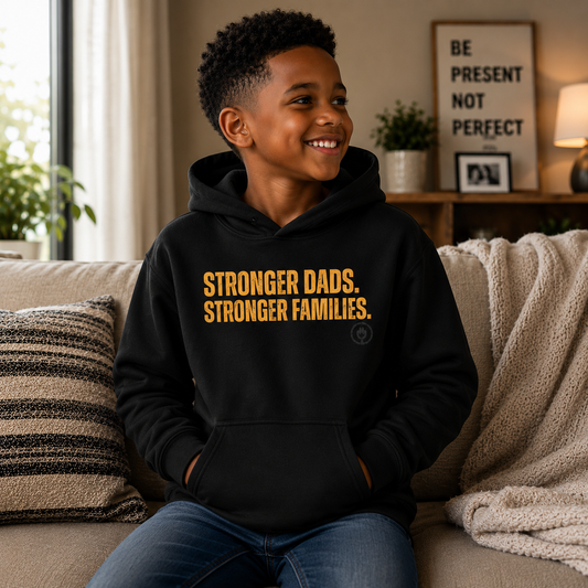 Youth Hoodie Stronger Dads. Stronger Families.