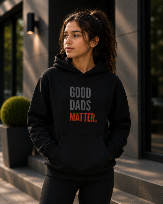 Good Dads Matter Black & Red Youth Hoodie